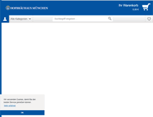 Tablet Screenshot of hofbraeuhaus-shop.de